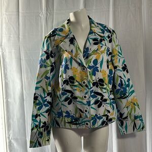 Requirements ladies floral blazer size 16